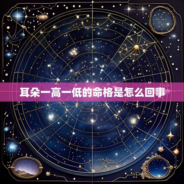 耳朵一高一低的命格是怎么回事