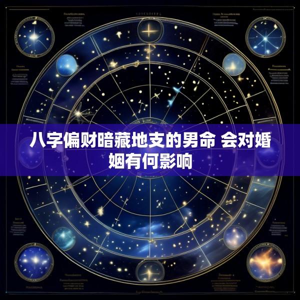 八字偏财暗藏地支的男命 会对婚姻有何影响