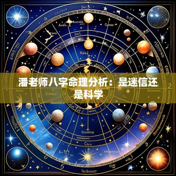 潘老师八字命理分析：是迷信还是科学