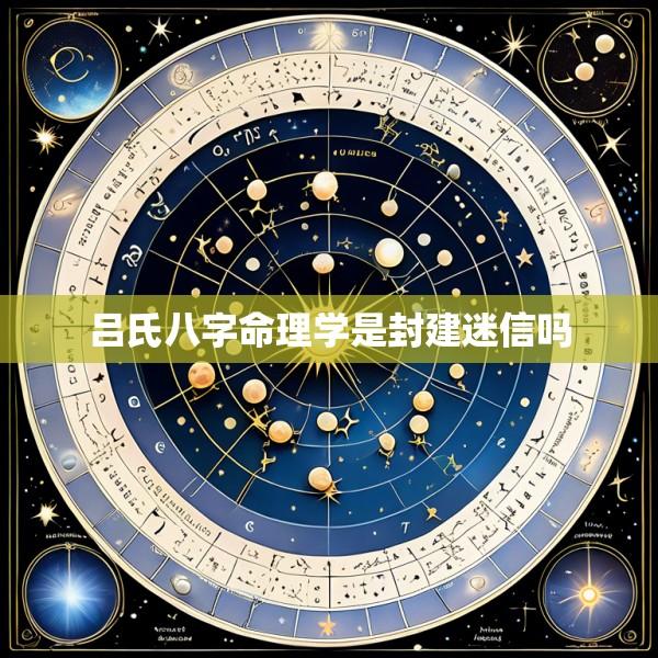吕氏八字命理学是封建迷信吗
