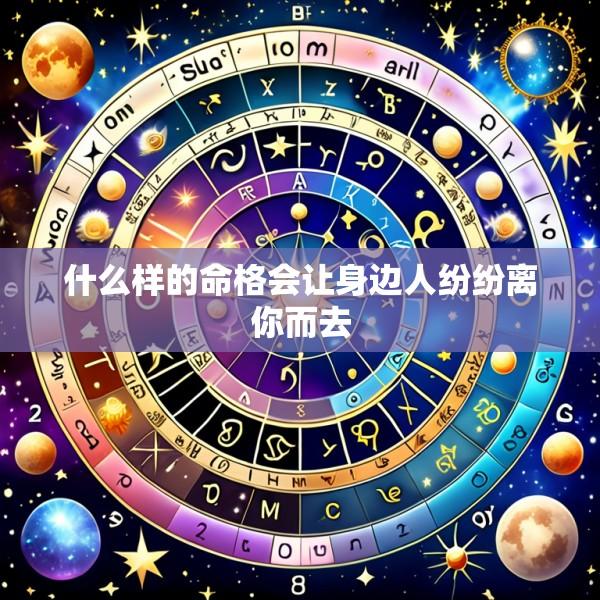 什么样的命格会让身边人纷纷离你而去