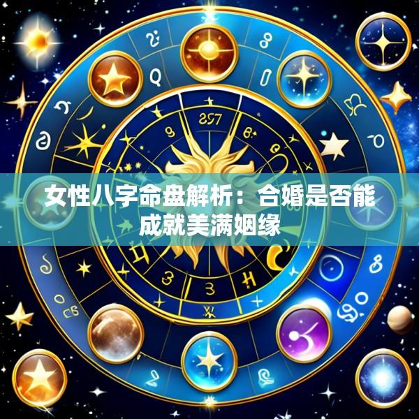 女性八字命盘解析：合婚是否能成就美满姻缘