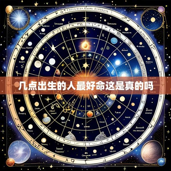 几点出生的人最好命这是真的吗