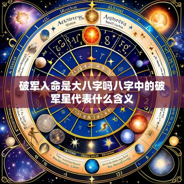 破军入命是大八字吗八字中的破军星代表什么含义