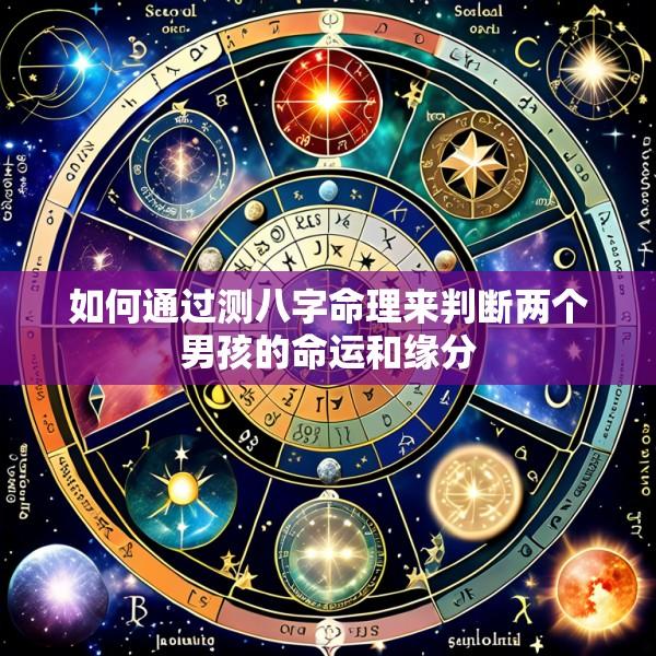 如何通过测八字命理来判断两个男孩的命运和缘分