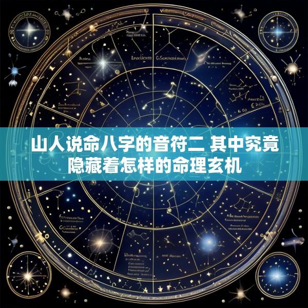 山人说命八字的音符二 其中究竟隐藏着怎样的命理玄机