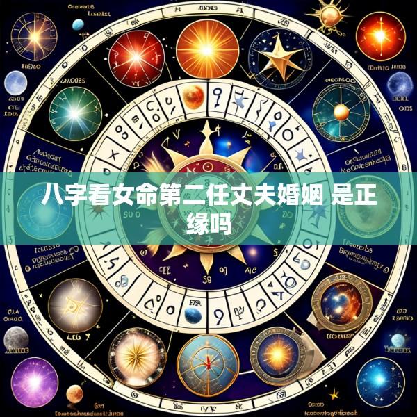八字看女命第二任丈夫婚姻 是正缘吗