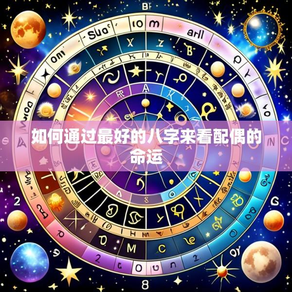 如何通过最好的八字来看配偶的命运