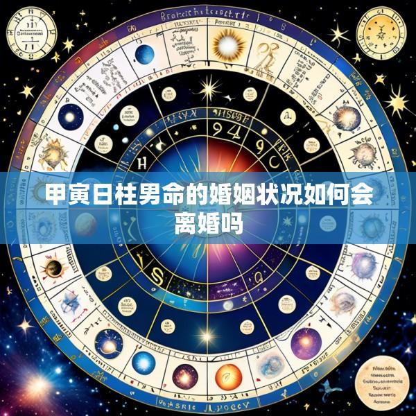 甲寅日柱男命的婚姻状况如何会离婚吗