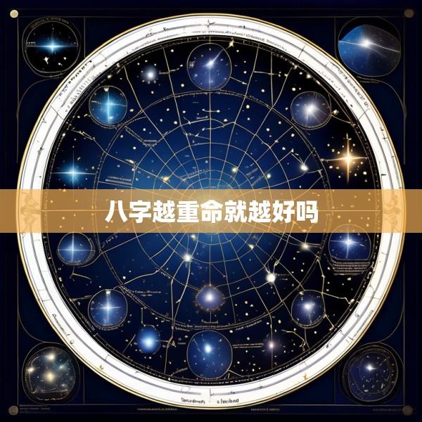 八字越重命就越好吗