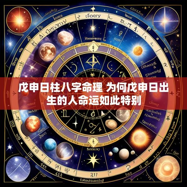 戊申日柱八字命理 为何戊申日出生的人命运如此特别