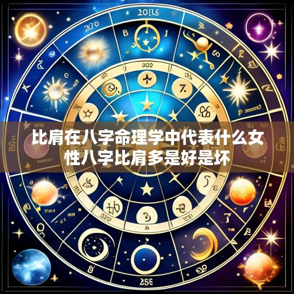 比肩在八字命理学中代表什么女性八字比肩多是好是坏