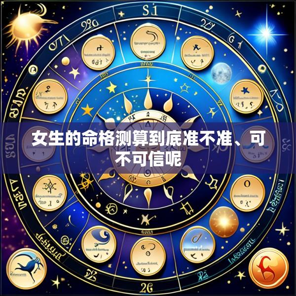 女生的命格测算到底准不准、可不可信呢
