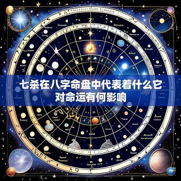 七杀在八字命盘中代表着什么它对命运有何影响