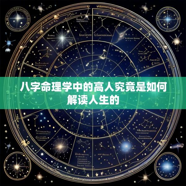 八字命理学中的高人究竟是如何解读人生的