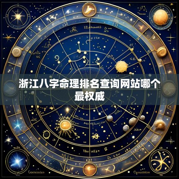 浙江八字命理排名查询网站哪个最权威
