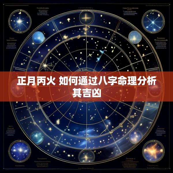 正月丙火 如何通过八字命理分析其吉凶