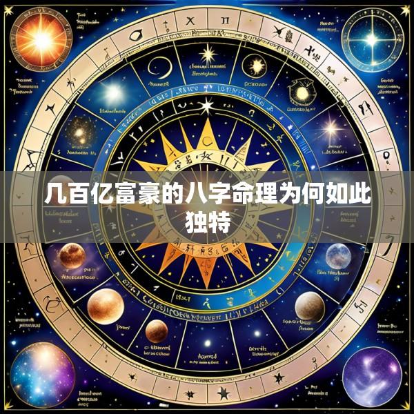 几百亿富豪的八字命理为何如此独特