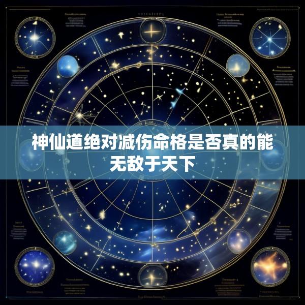 神仙道绝对减伤命格是否真的能无敌于天下