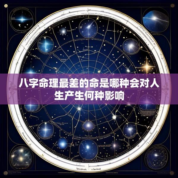 八字命理最差的命是哪种会对人生产生何种影响