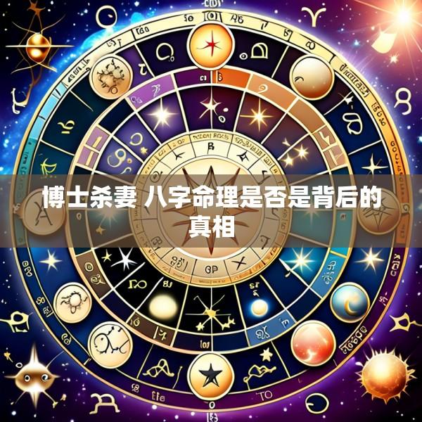 博士杀妻 八字命理是否是背后的真相