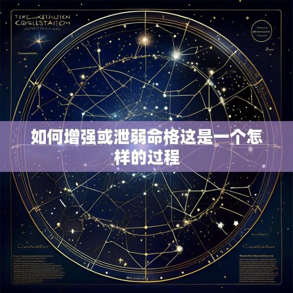 如何增强或泄弱命格这是一个怎样的过程