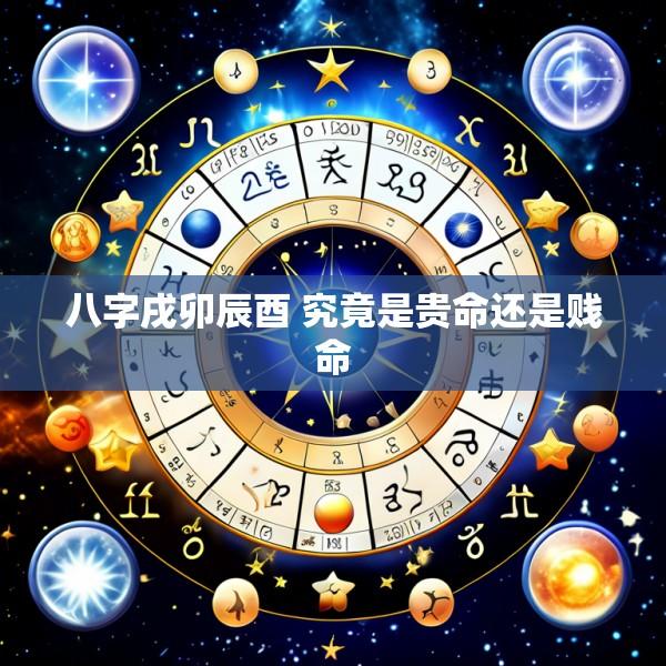 八字戌卯辰酉 究竟是贵命还是贱命