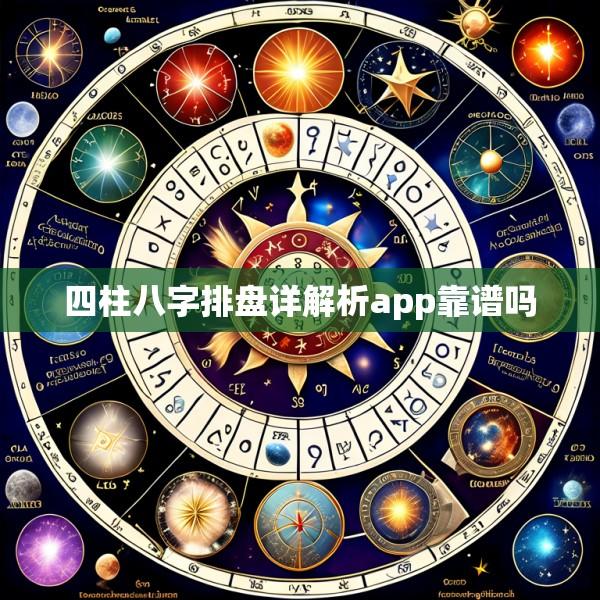 四柱八字排盘详解析app靠谱吗