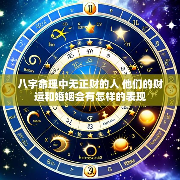 八字命理中无正财的人 他们的财运和婚姻会有怎样的表现