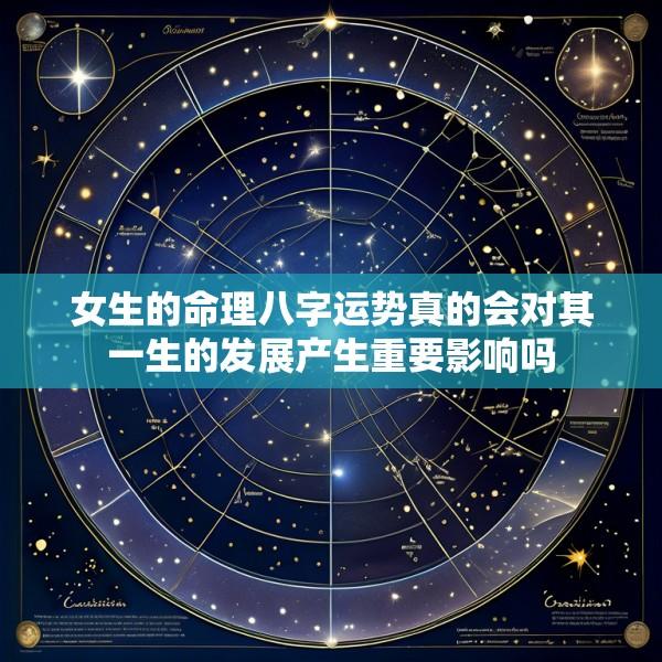 女生的命理八字运势真的会对其一生的发展产生重要影响吗