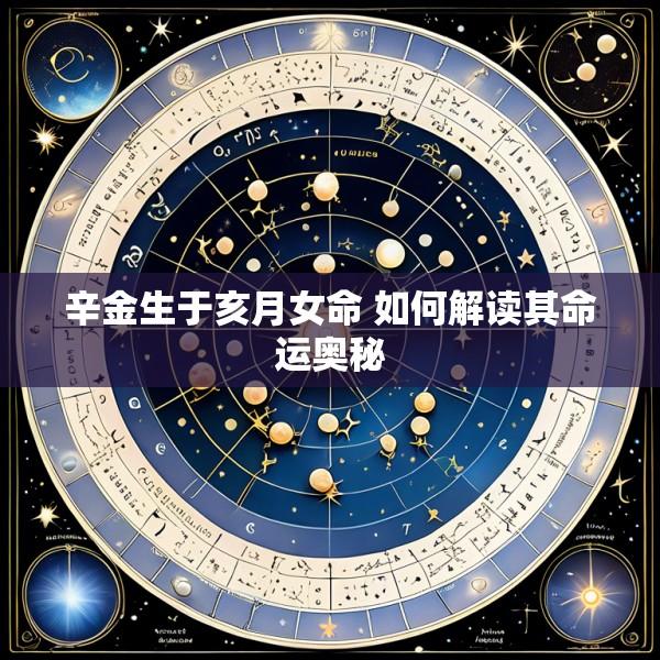 辛金生于亥月女命 如何解读其命运奥秘