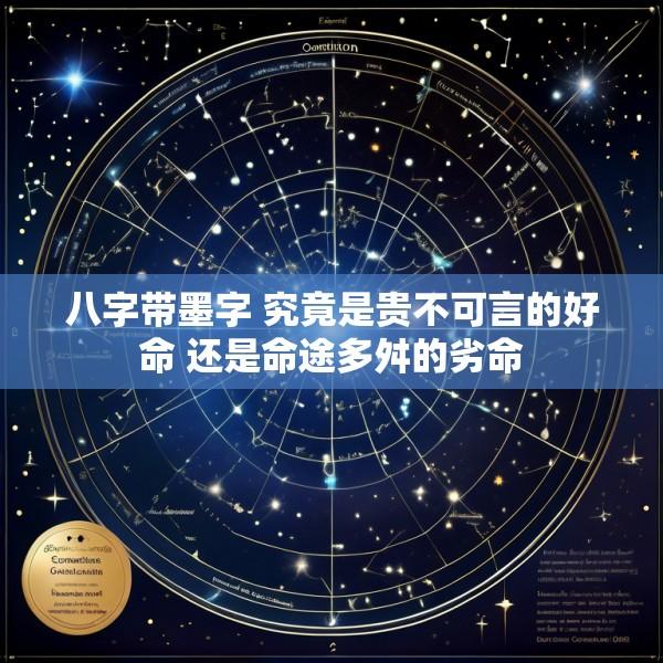 八字带墨字 究竟是贵不可言的好命 还是命途多舛的劣命