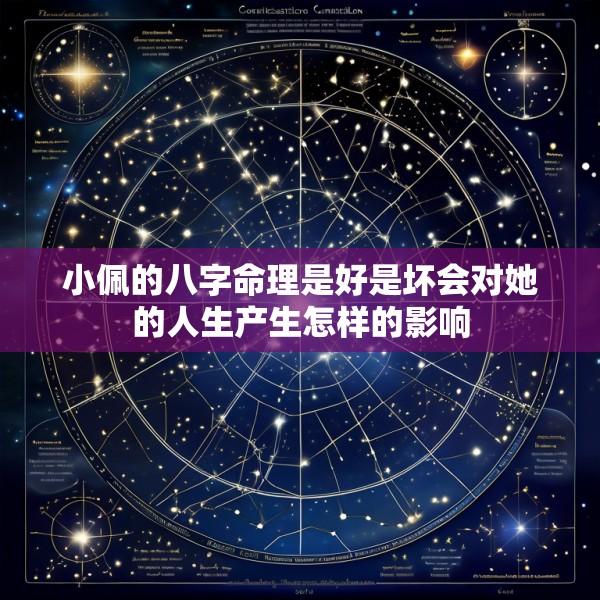小佩的八字命理是好是坏会对她的人生产生怎样的影响