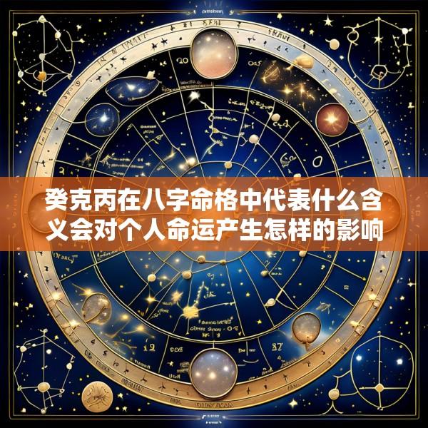 癸克丙在八字命格中代表什么含义会对个人命运产生怎样的影响