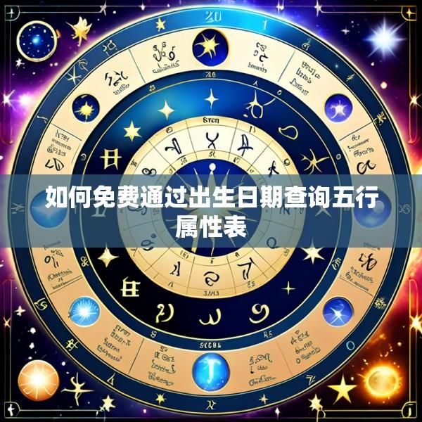 如何免费通过出生日期查询五行属性表