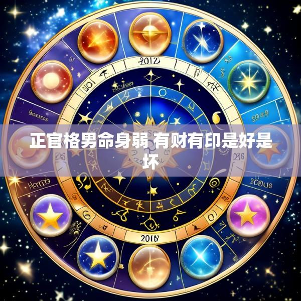 正官格男命身弱 有财有印是好是坏