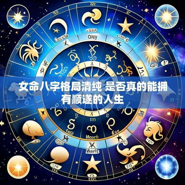 女命八字格局清纯 是否真的能拥有顺遂的人生