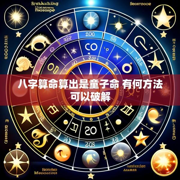 八字算命算出是童子命 有何方法可以破解