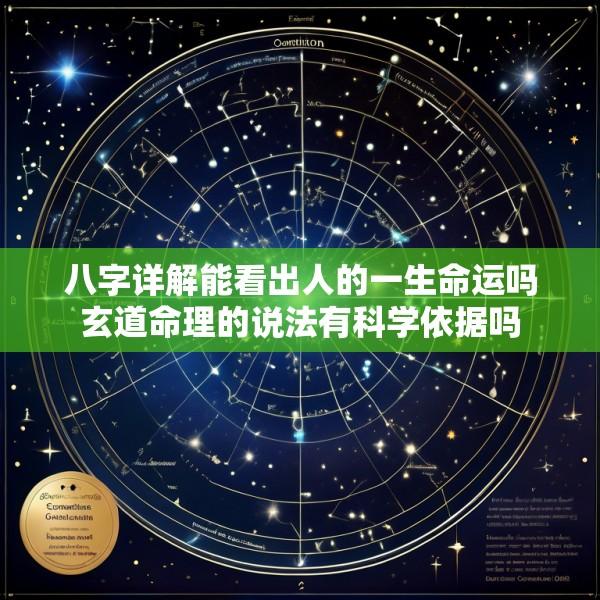 八字详解能看出人的一生命运吗玄道命理的说法有科学依据吗
