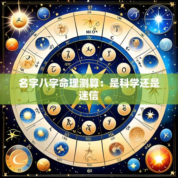 名字八字命理测算：是科学还是迷信
