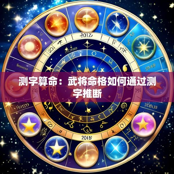 测字算命：武将命格如何通过测字推断