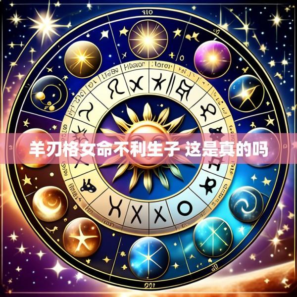 羊刃格女命不利生子 这是真的吗