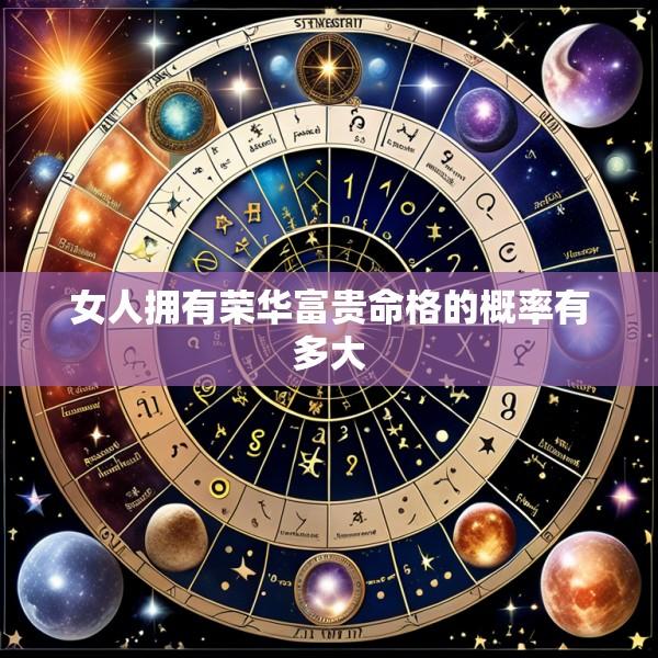 女人拥有荣华富贵命格的概率有多大