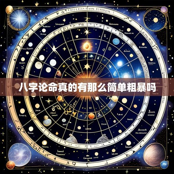 八字论命真的有那么简单粗暴吗