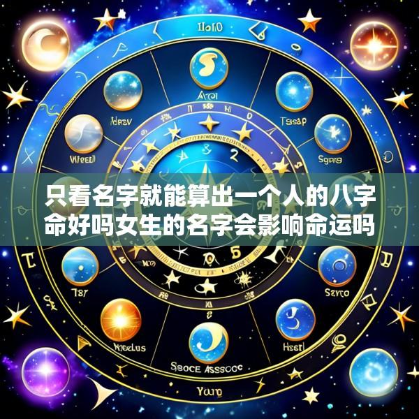 只看名字就能算出一个人的八字命好吗女生的名字会影响命运吗