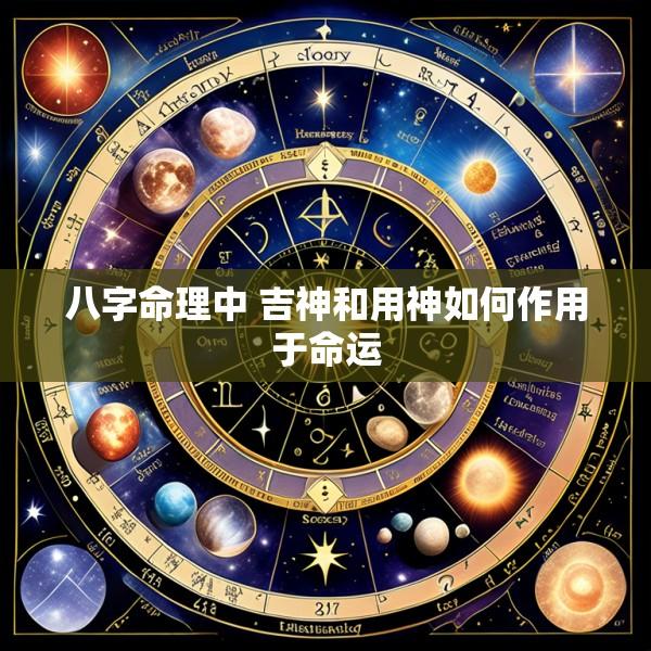 八字命理中 吉神和用神如何作用于命运