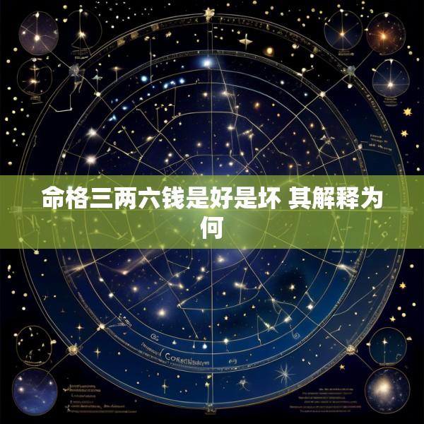 命格三两六钱是好是坏 其解释为何