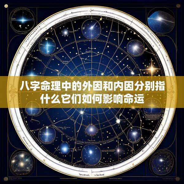 八字命理中的外因和内因分别指什么它们如何影响命运