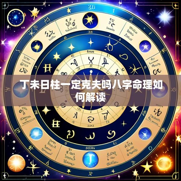 丁未日柱一定克夫吗八字命理如何解读