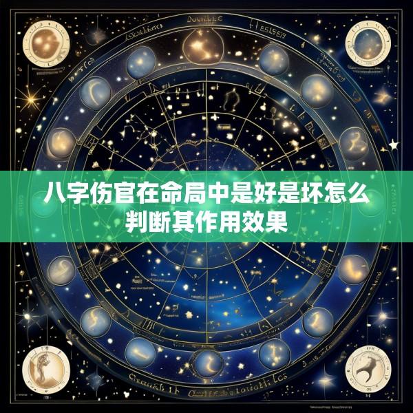 八字伤官在命局中是好是坏怎么判断其作用效果